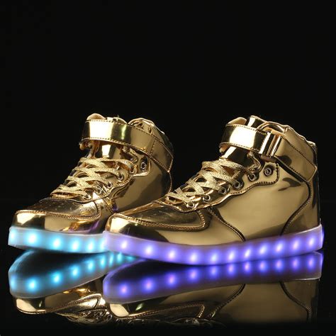 fake glow up shoes|light up sneakers for men.